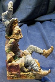 CLARECRAFT BOOKEND THE DRUNKEN WIZARD (2)